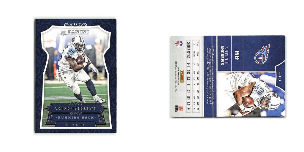 Antonio Andrews 2016 Panini #113 Tennessee Titans Football Card NM