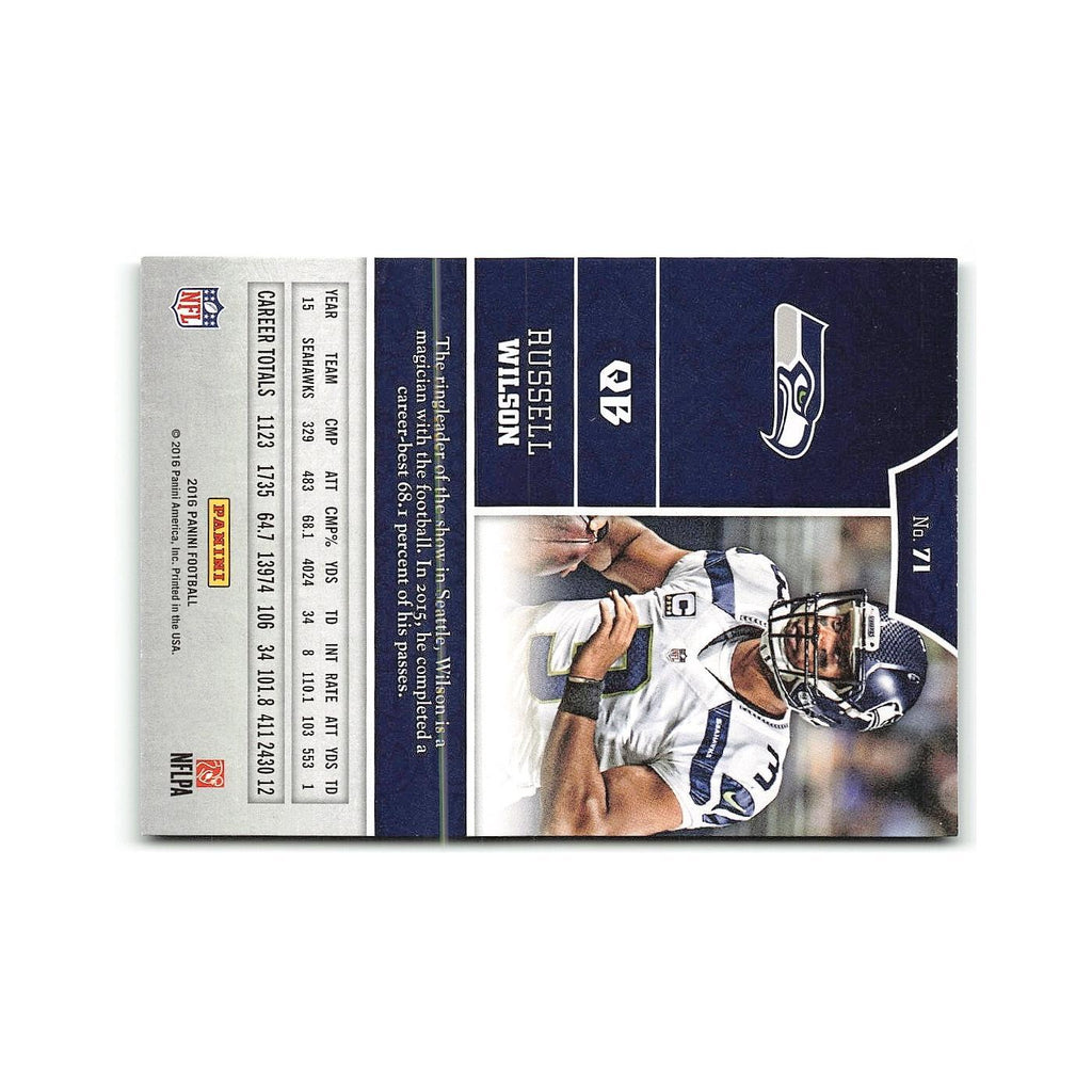 Russell Wilson 2016 Panini Classics Blue Back #71 Seattle Seahawks NM