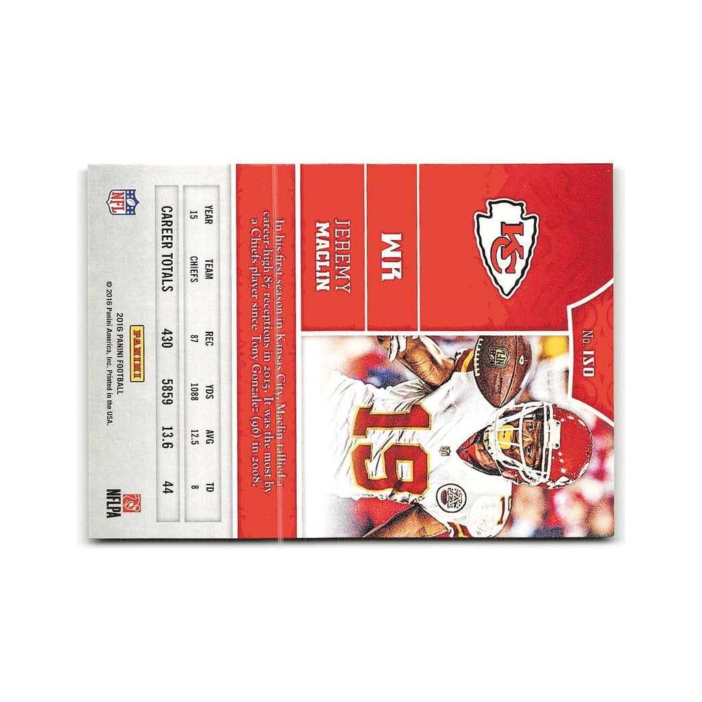Jeremy Maclin 2016 Panini #150 Kansas City Chiefs Football Card NM