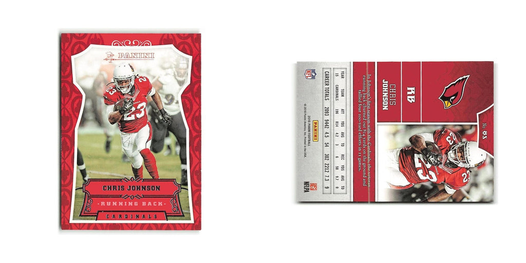 Chris Johnson 2016 Panini #85 Arizona Cardinals Football Card NM