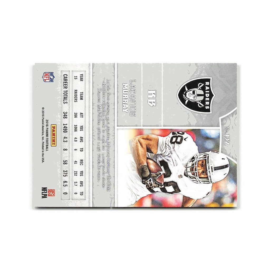 Latavius Murray 2016 Panini #137 Oakland Raiders Football Card NM