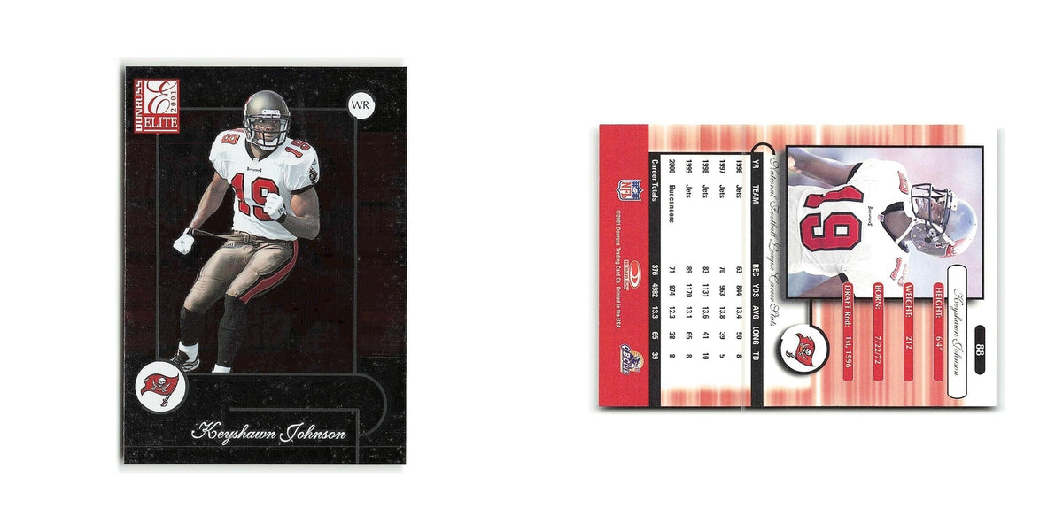 Keyshawn Johnson 2001 Donruss Elite #88 Tampa Bay Buccaneers Football Card NM