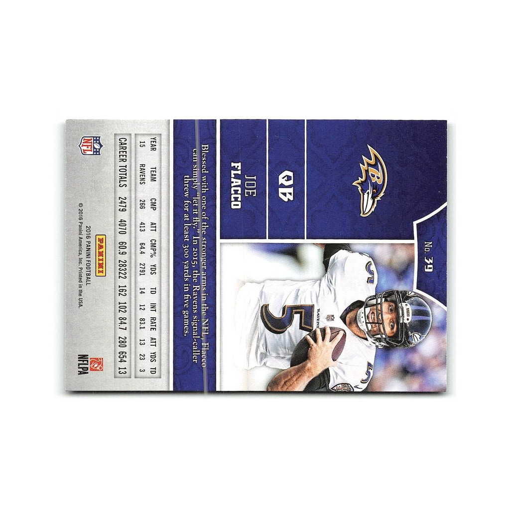 Joe Flacco 2016 Panini #39 Baltimore Ravens Football Card NM