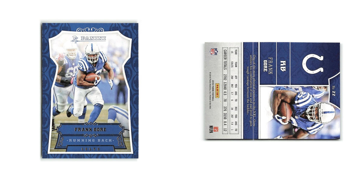 Frank Gore 2016 Panini #22 Indianapolis Colts Football Card NM