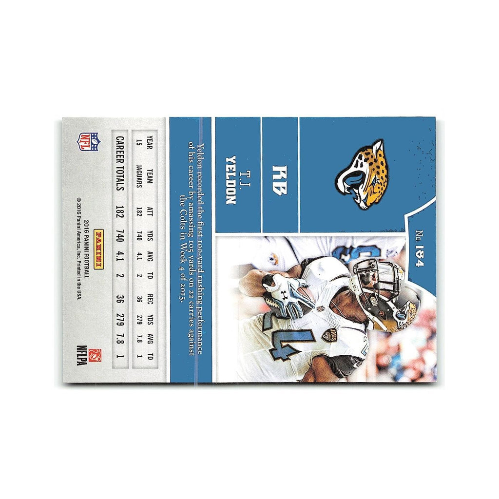 T.J. Yeldon 2016 Panini #184 Jacksonville Jaguars Football Card NM
