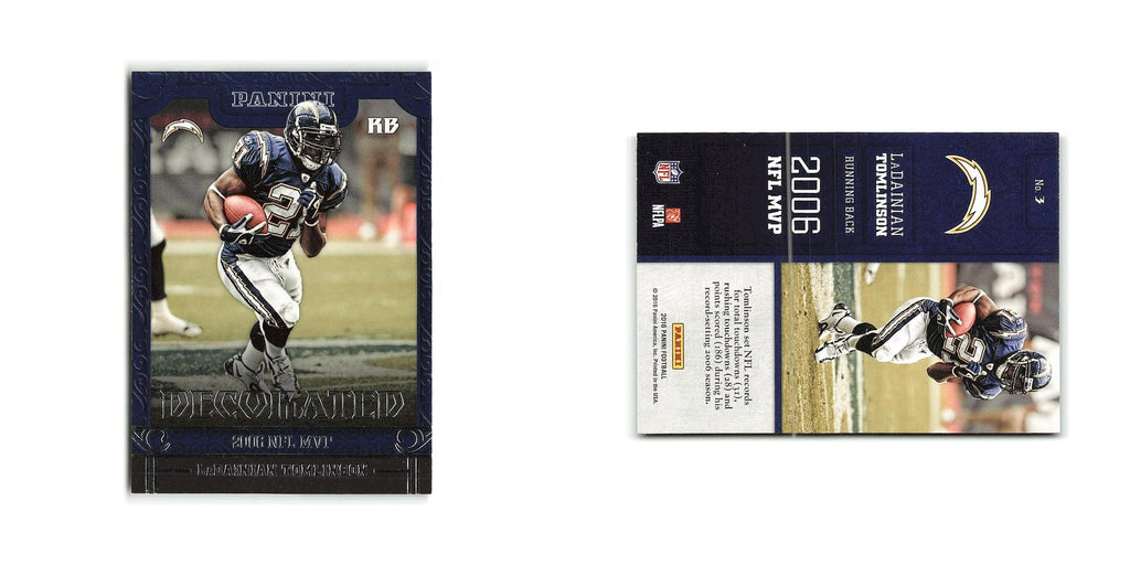 LaDainian Tomlinson 2016 Panini Decorated #3 San Diego Chargers Football Card NM