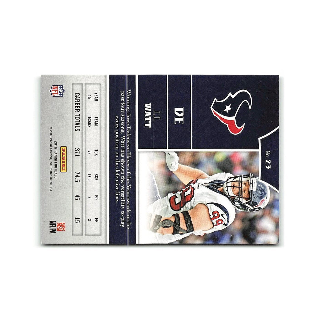 J.J. Watt 2016 Panini #23 Houston Texans Football Card NM