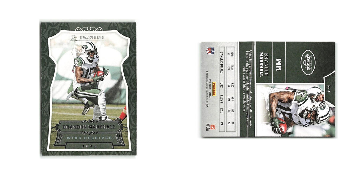 Brandon Marshall 2016 Panini #5 New York Jets Football Card NM