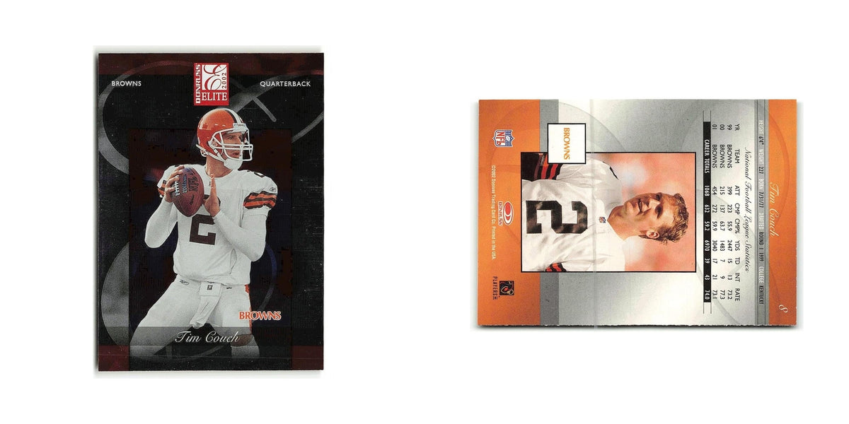 Tim Couch 2002 Donruss Elite #8 Cleveland Browns Football Card NM