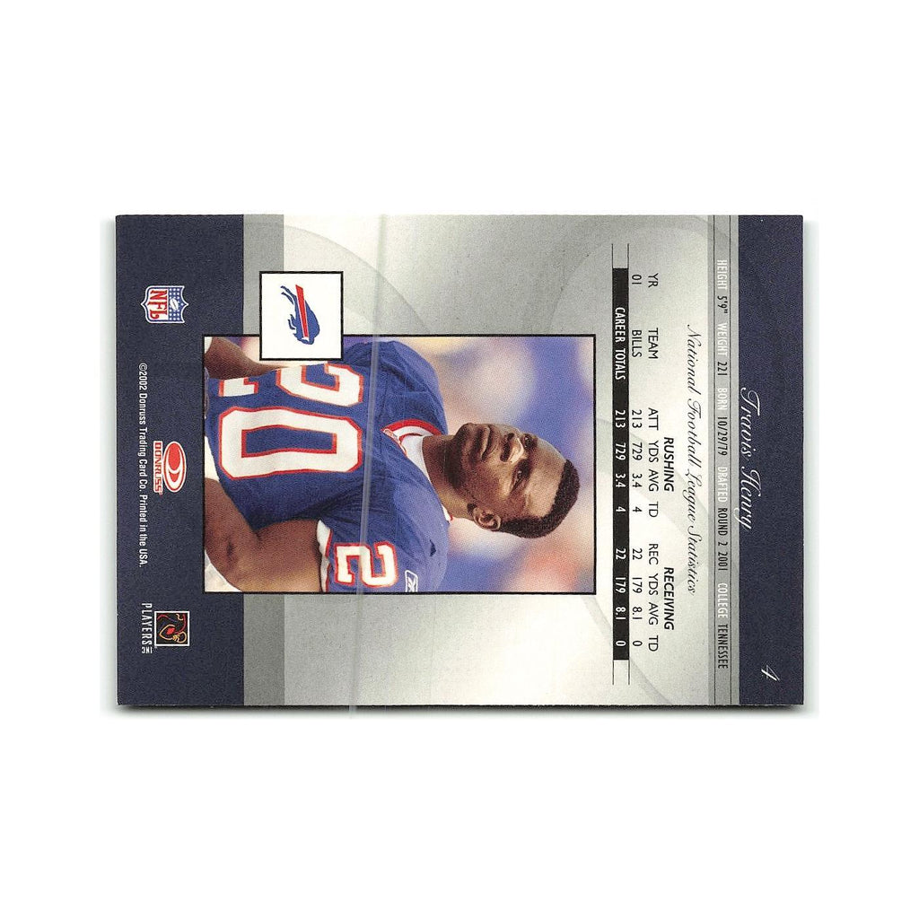 Travis Henry 2002 Donruss Elite #4 Buffalo Bills Football Card NM