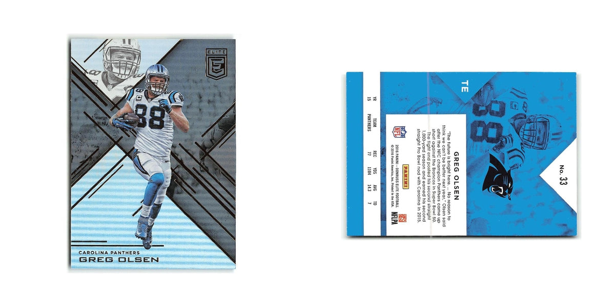 Greg Olsen 2016 Donruss Elite #33 Carolina Panthers Football Card NM