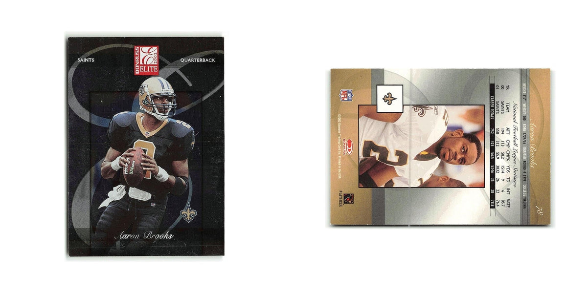 Aaron Brooks 2003 Donruss Elite #78 New Orleans Saints Football Card NM