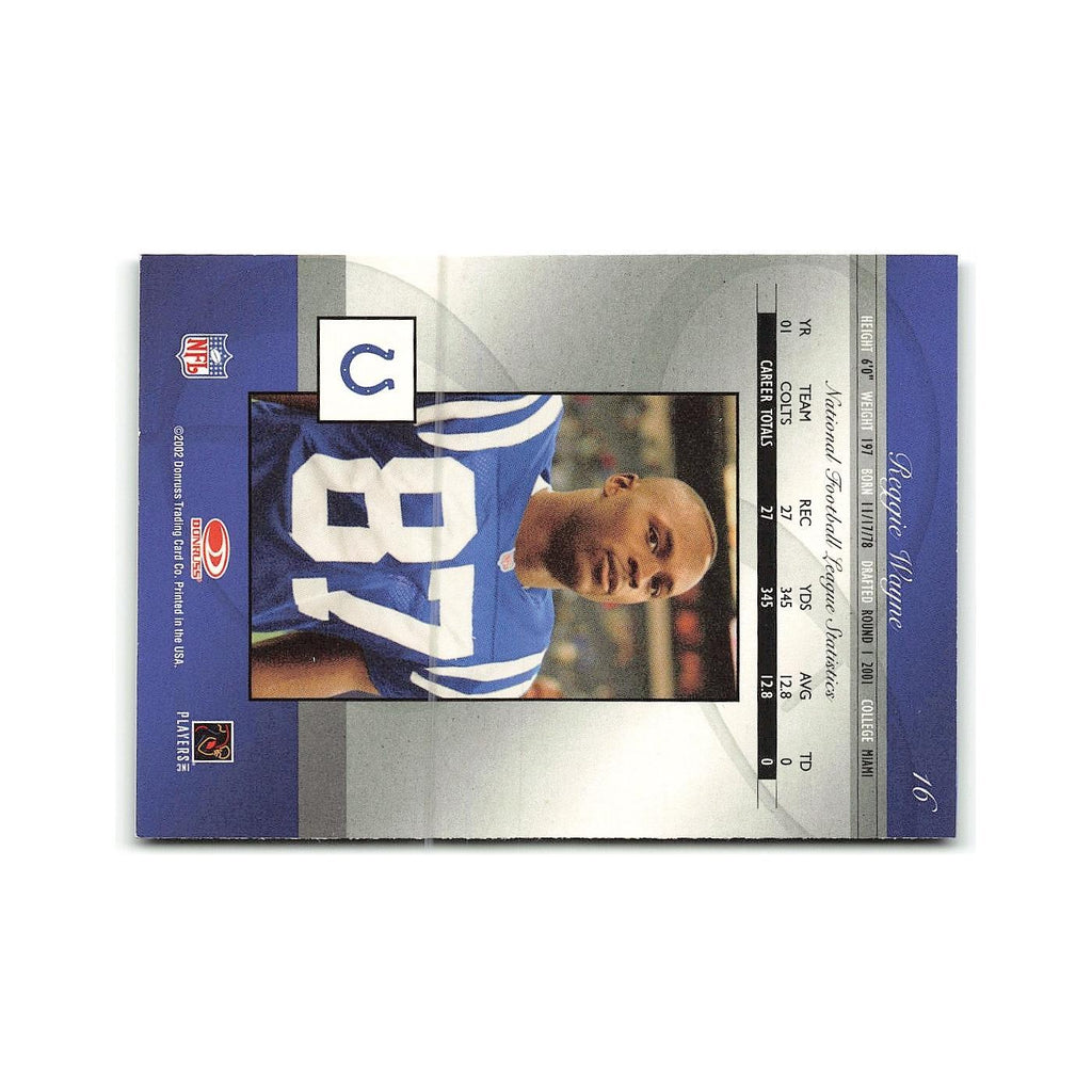 Reggie Wayne 2002 Donruss Elite #16 Indianapolis Colts Football Card NM