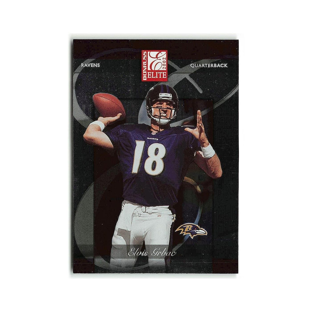 Elvis Grbac 2002 Donruss Elite #1 Baltimore Ravens Football Card NM