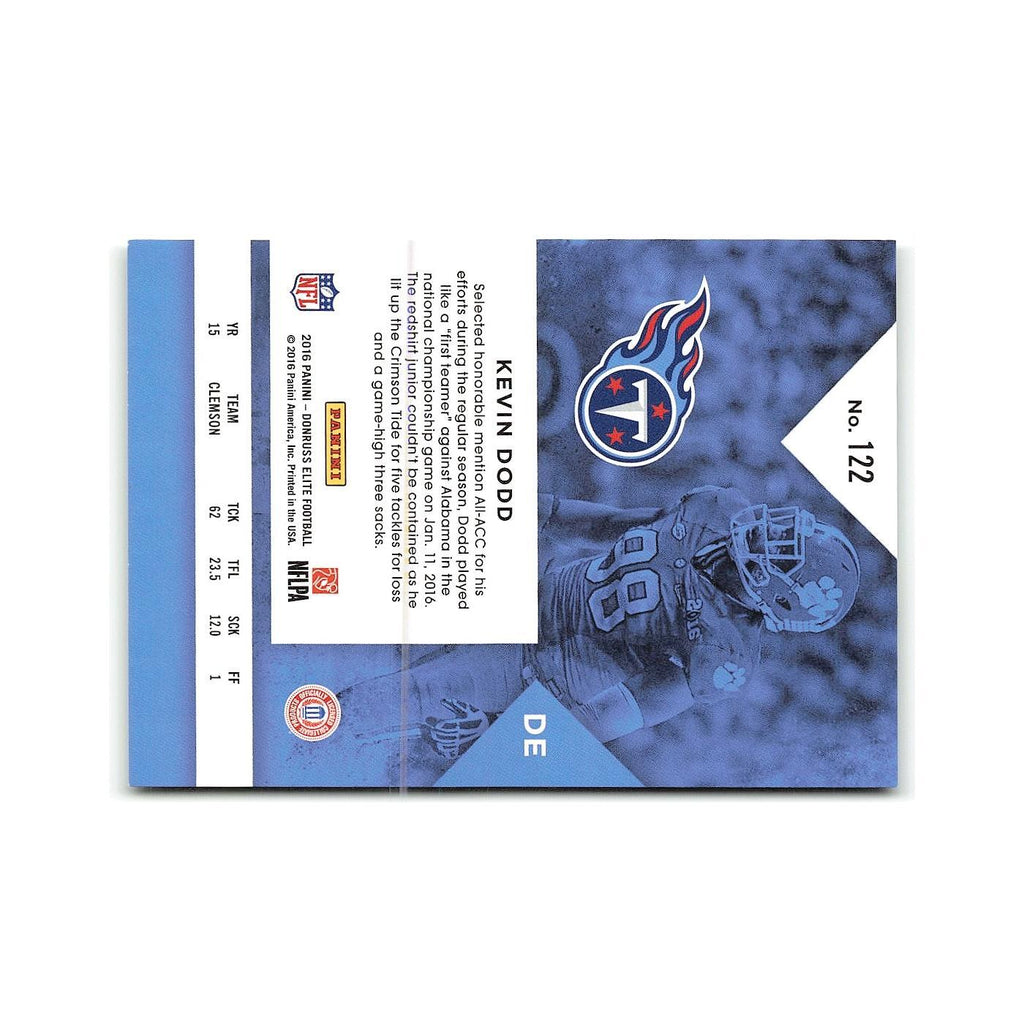 Kevin Dodd Rookie 2016 Donruss Elite #122 Tennessee Titans Football Card NM
