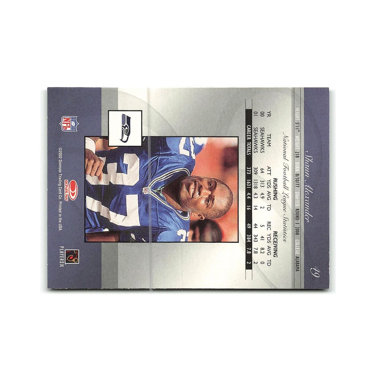 Shaun Hill 2002 Donruss Elite #49 Minnesota Vikings Football Card NM