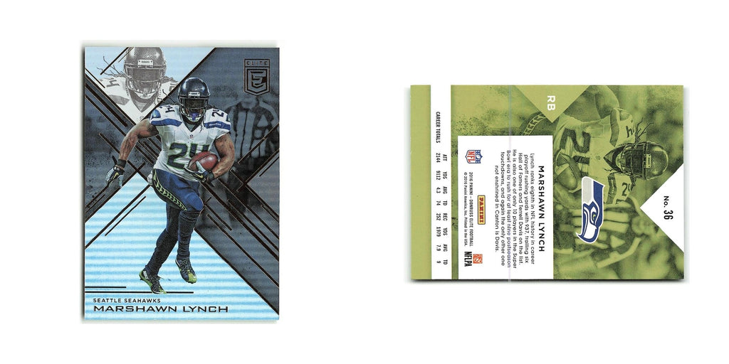Marshawn Lynch 2016 Donruss Elite #36 Seattle Seahawks Football Card NM