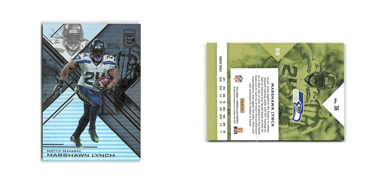 Marshawn Lynch 2016 Donruss Elite #36 Seattle Seahawks Football Card NM