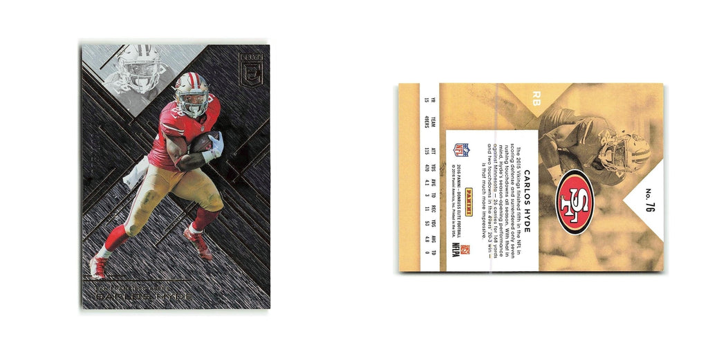 Carlos Hyde 2016 Donruss Elite #53 San Francisco 49ers Football Card NM