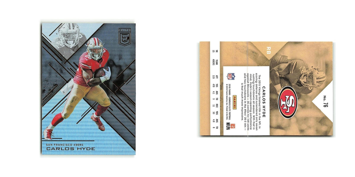 Carlos Hyde 2016 Donruss Elite #11 San Francisco 49ers Football Card NM