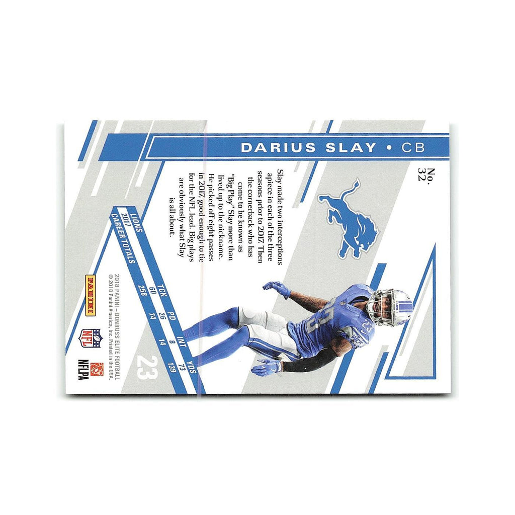 Darius Slay 2018 Donruss Elite #32 Detroit Lions Football Card NM