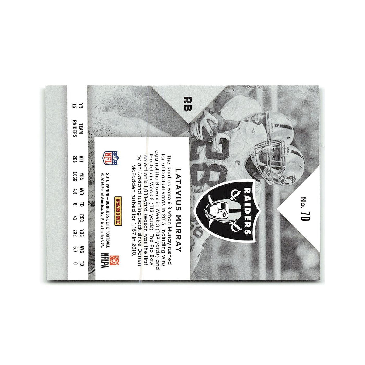 Latavius Murray 2016 Donruss Elite #70 Minnesota Vikings Football Card NM