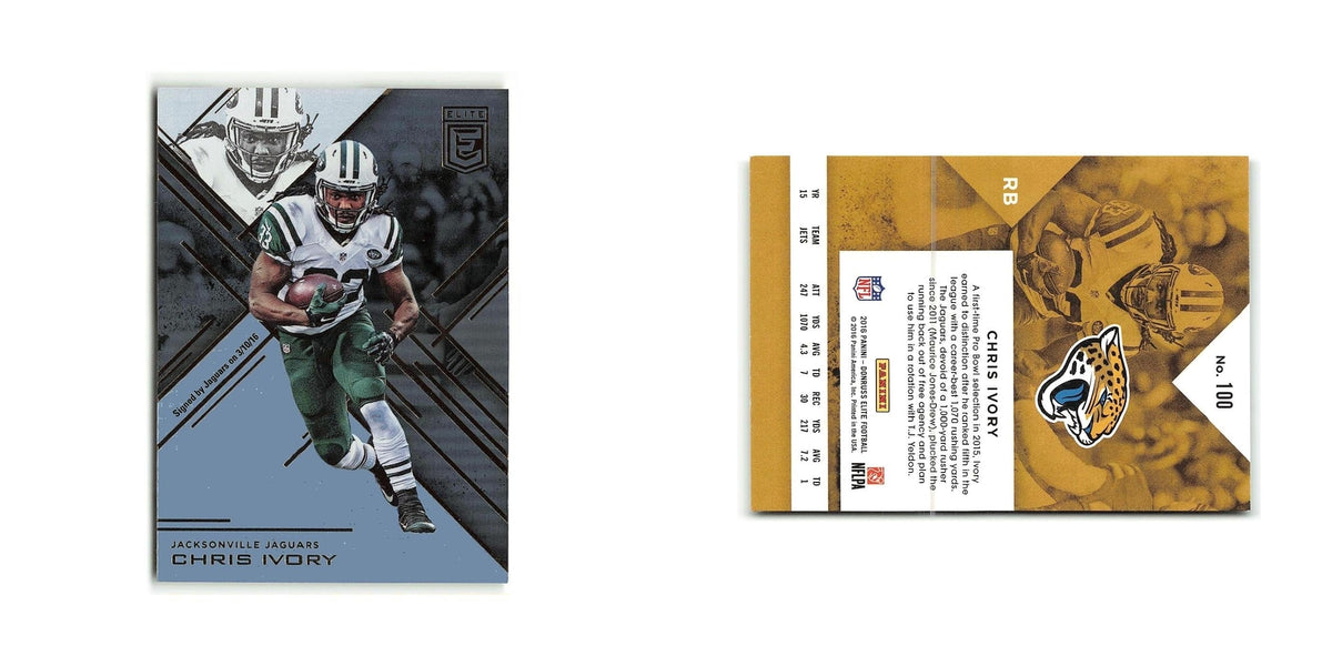 Chris Ivory 2016 Donruss Elite #100 Jacksonville Jaguars Football Card NM