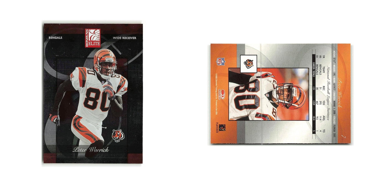 Peter Warrick 2002 Donruss Elite #7 Cincinnati Bengals Football Card NM
