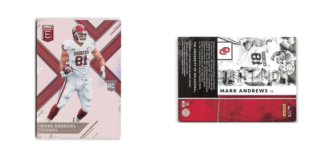 Mark Andrews Rookie 2018 Panini Elite Draft Picks #115 Oklahoma Sooners NM