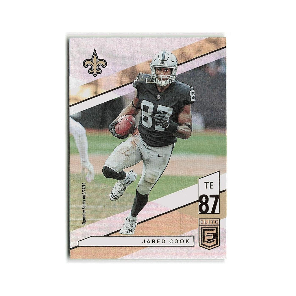 Jared Cook 2019 Donruss Elite #81 New Orleans Saints Football Card NM