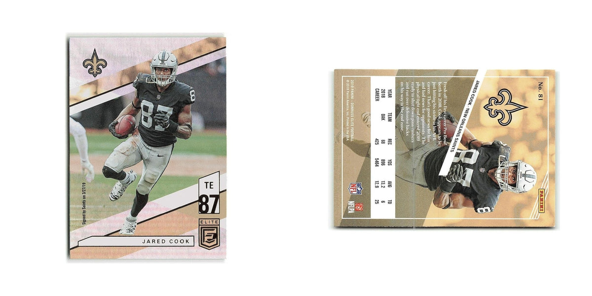 Jared Cook 2019 Donruss Elite #81 New Orleans Saints Football Card NM