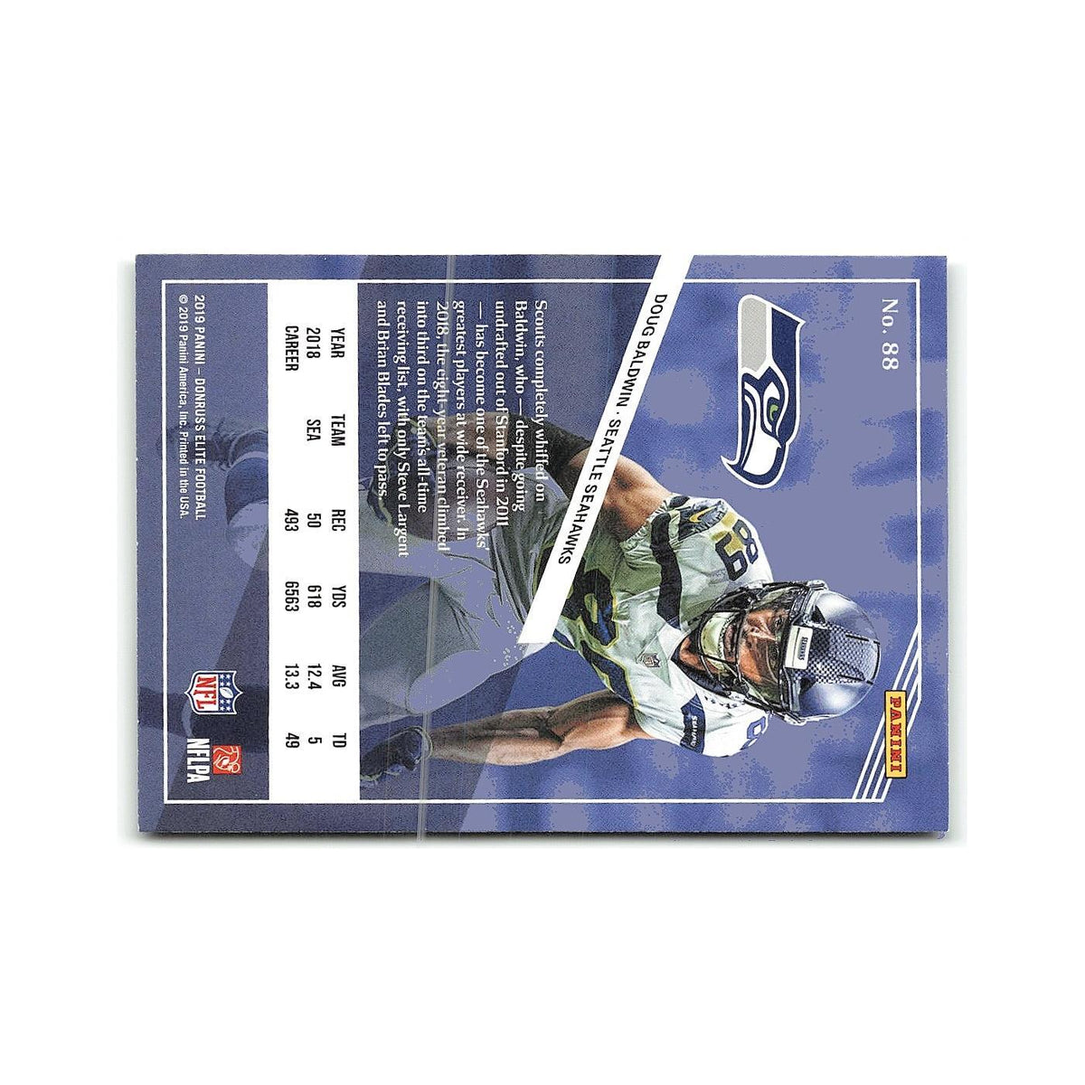 Doug Baldwin 2019 Donruss Elite #88 Seattle Seahawks Football Card NM