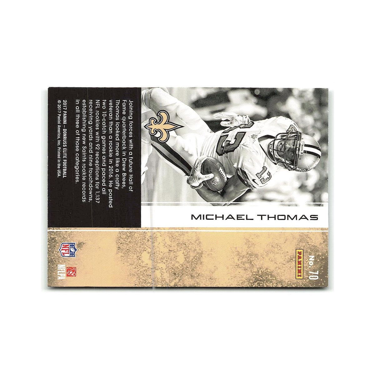 Michael Thomas 2017 Donruss Elite #70 New Orleans Saints Football Card NM
