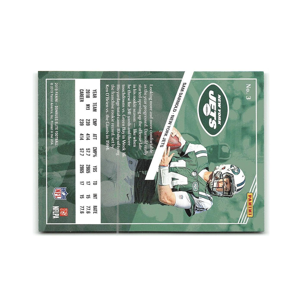Sam Darnold 2019 Donruss Elite #3 New York Jets Football Card NM