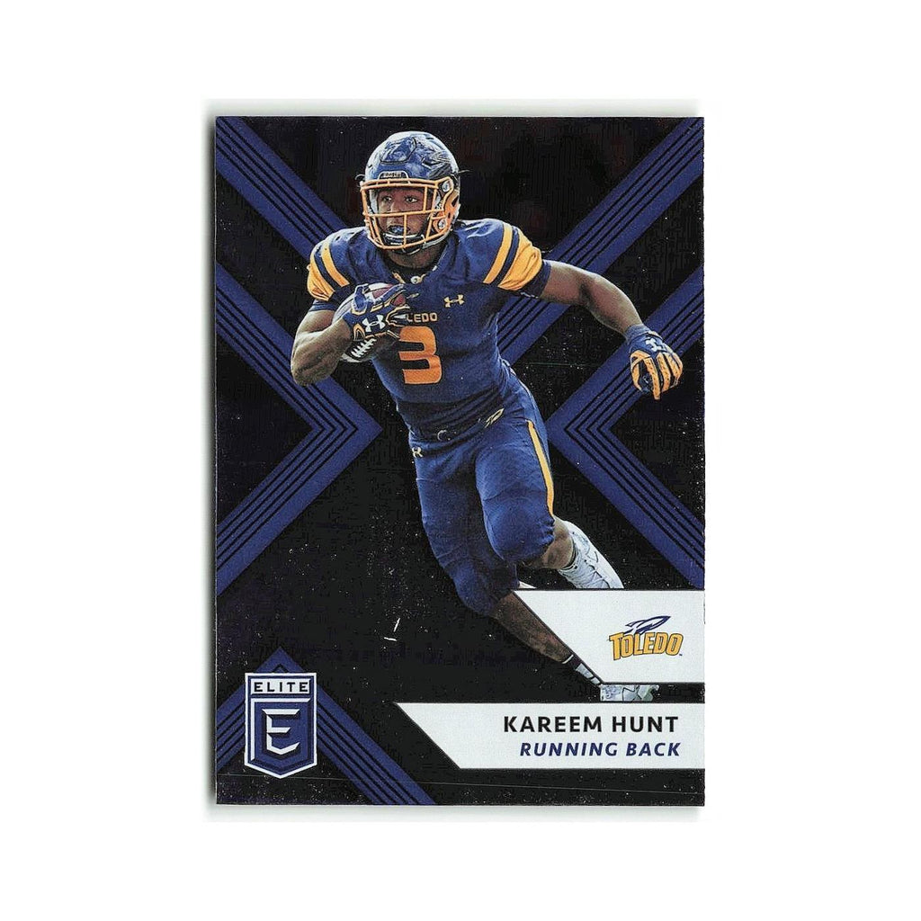 Kareem Hunt 2018 Panini Elite Draft Picks #58 Toledo Rockets Football Card NM