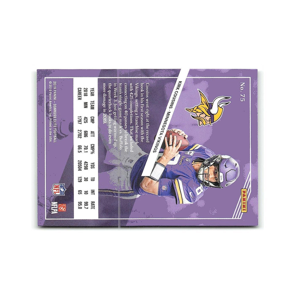 Kirk Cousins 2019 Donruss Elite #75 Minnesota Vikings Football Card NM