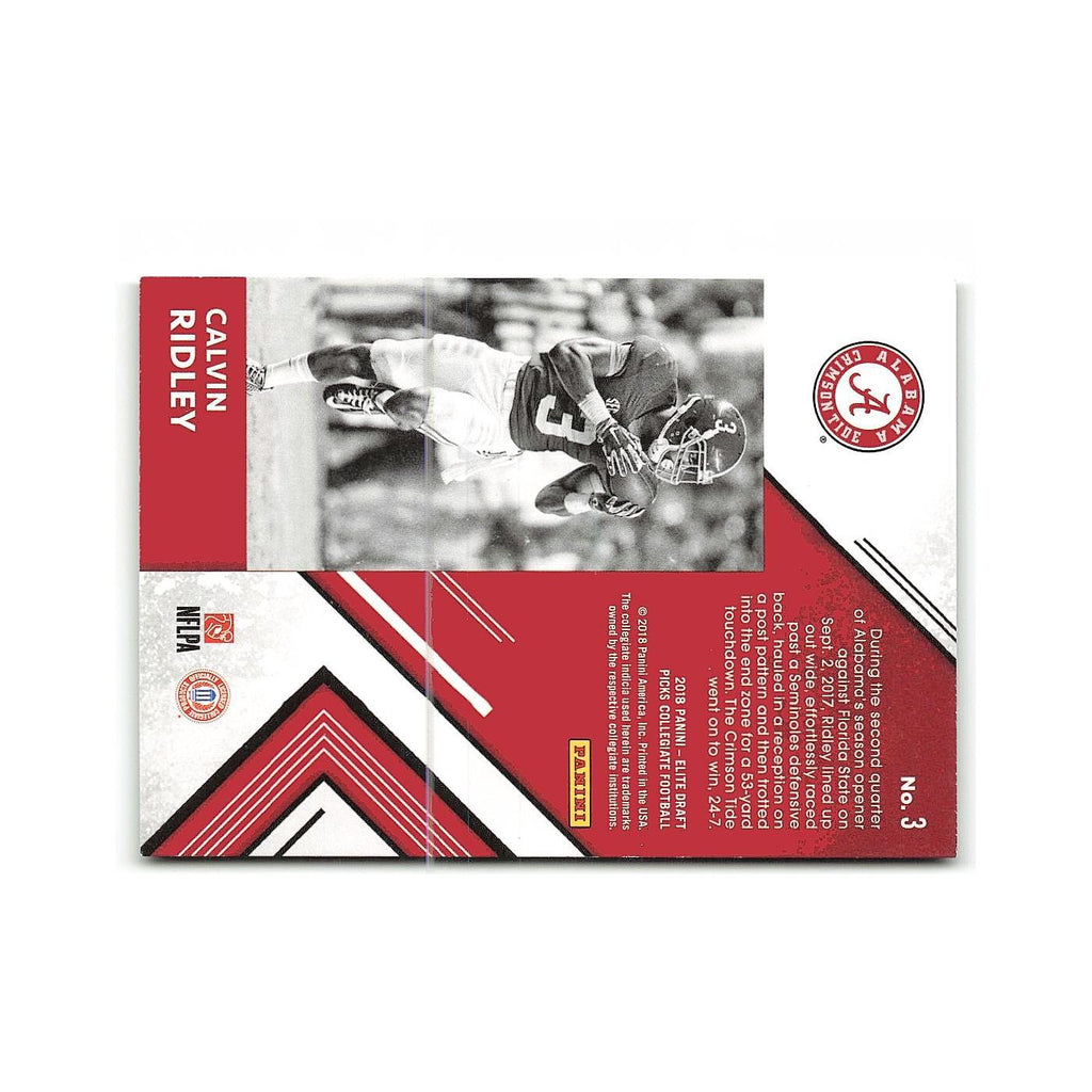 Calvin Ridley 2018 Panini Elite Draft Picks #3 Alabama Crimson Tide NM