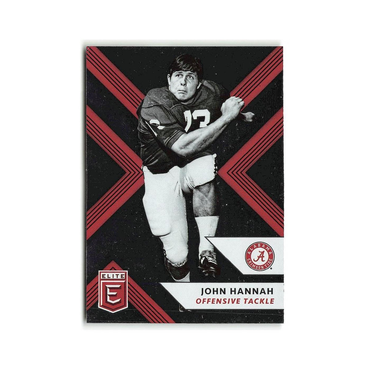 John Hannah 2018 Panini Elite Draft Picks #54 Alabama Crimson Tide NM