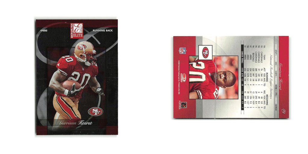 Garrison Hearst 2002 Donruss Elite #89 San Francisco 49ers Football Card NM