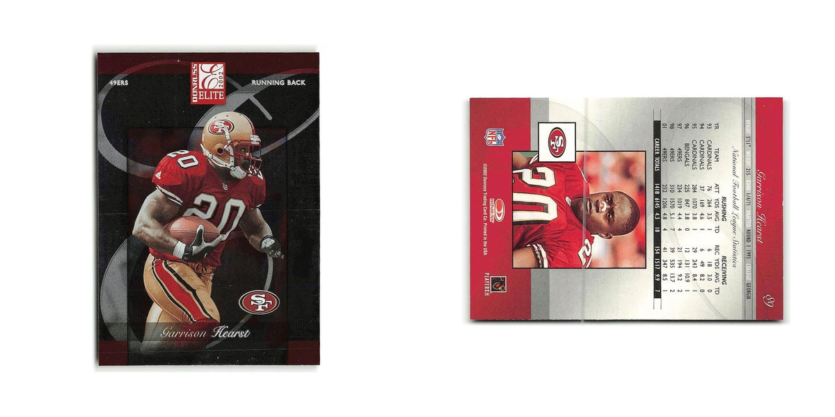 Garrison Hearst 2002 Donruss Elite #89 San Francisco 49ers Football Card NM