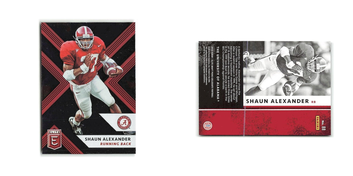Shaun Alexander 2018 Panini Elite Draft Picks #88 Alabama Crimson Tide NM