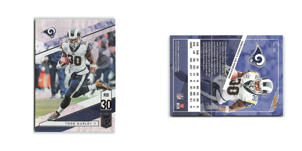Todd Gurley II 2019 Donruss Elite #39 Los Angeles Rams Football Card NM