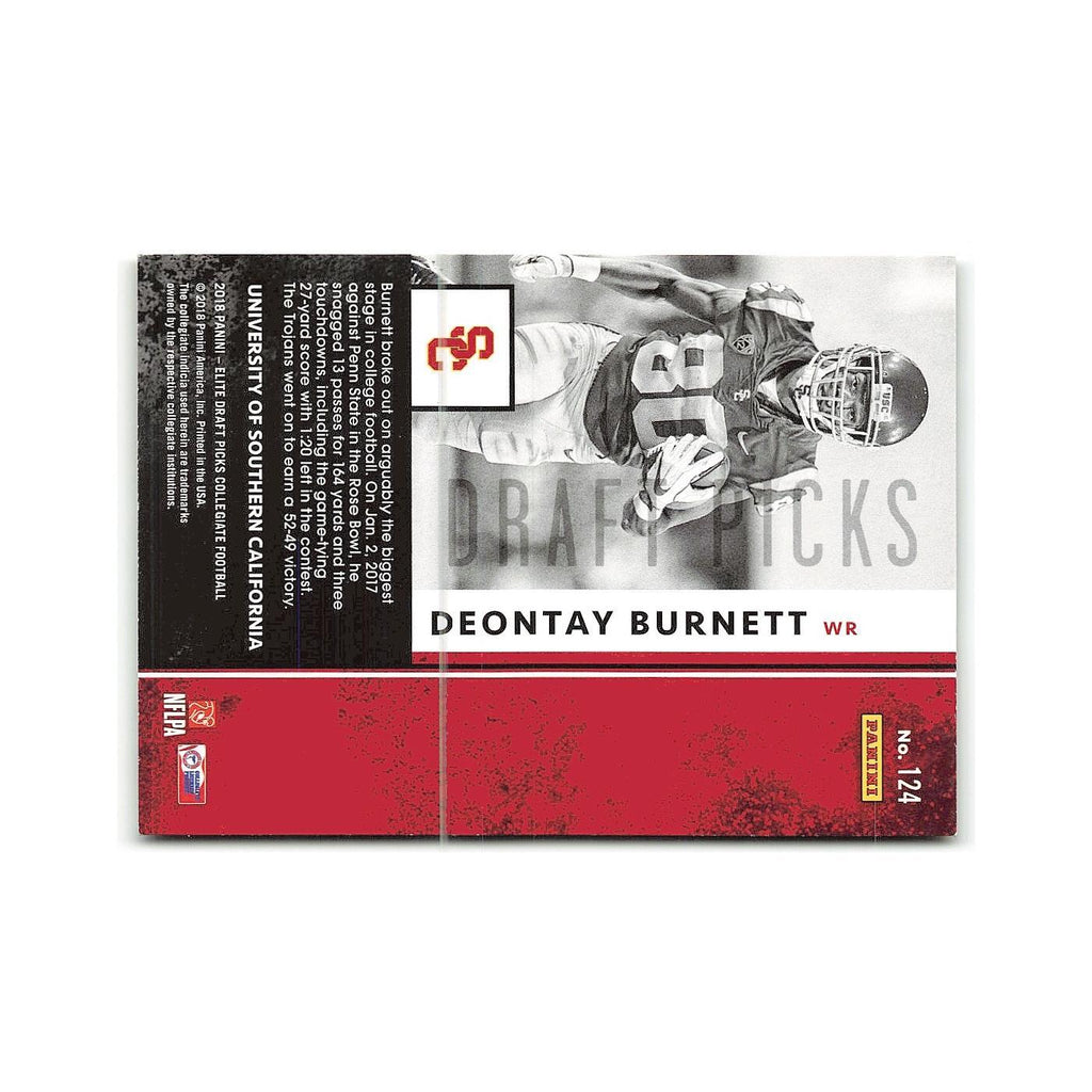 Deontay Burnett Rookie 2018 Panini Elite Draft Picks #124 USC Trojans NM