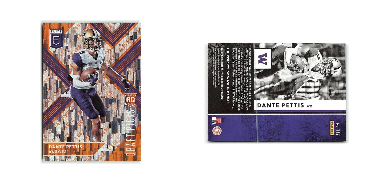 Dante Pettis Rookie 2018 Panini Elite Draft Picks #117 Washington Huskies NM