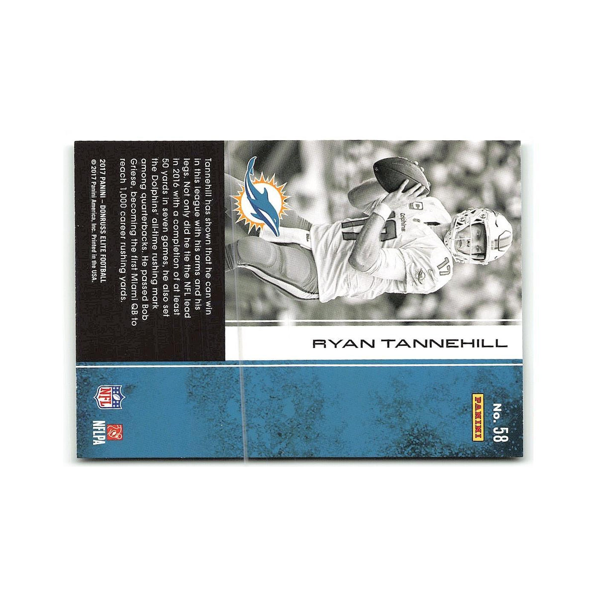Ryan Tannehill 2017 Donruss Elite #58 Miami Dolphins Football Card NM