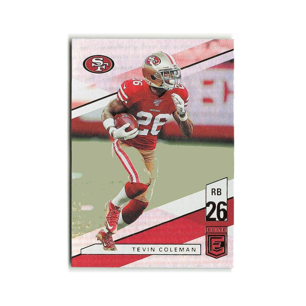 Tevin Coleman 2019 Donruss Elite #90 San Francisco 49ers Football Card NM