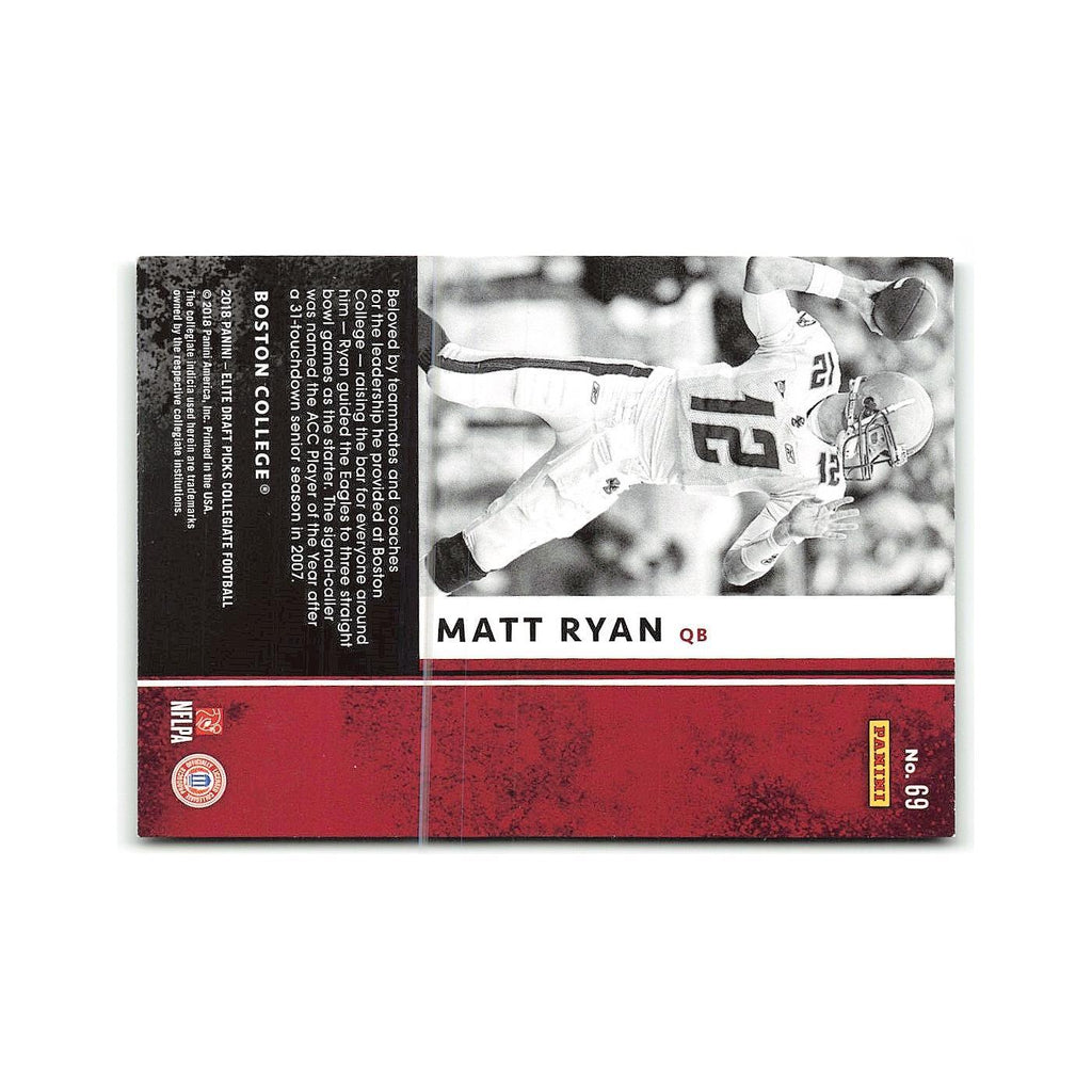 Matt Ryan 2018 Panini Elite Draft Picks #69 Boston College Eagles NM