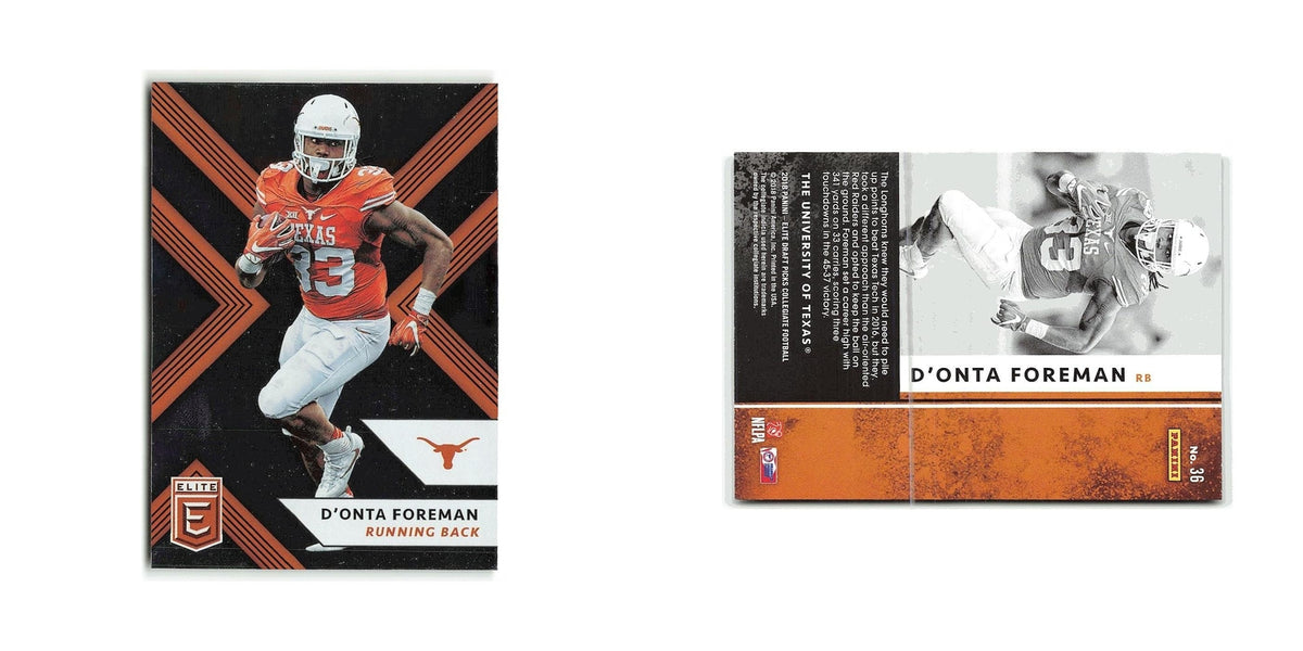 D'Onta Foreman 2018 Panini Elite Draft Picks #36 Texas Longhorns NM