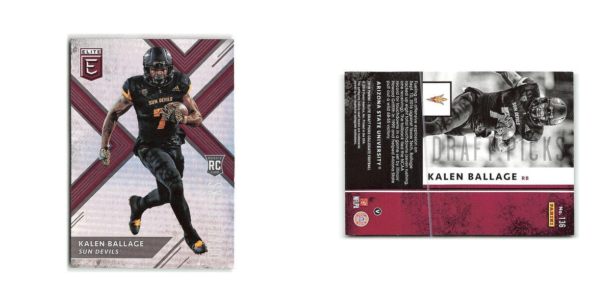 Kalen Ballage Rookie 2018 Panini Elite Draft Picks #136 NM