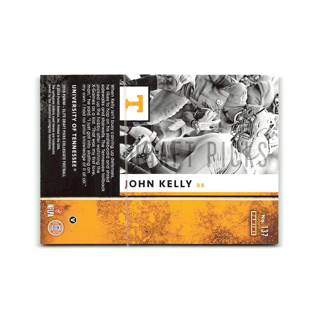 John Kelly Rookie 2018 Panini Elite Draft Picks #137 Tennessee Volunteers NM